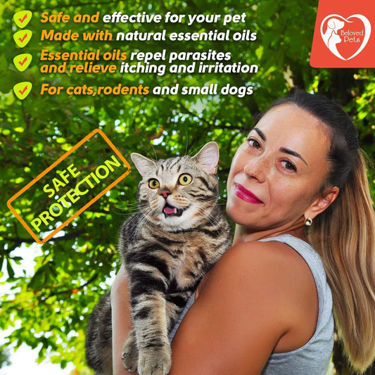 Flea And Tick Prevention For Dogs Cats Rabbits Natural Flea Treatment Home Pest Control Topical Flea Mosquito Repellent For Puppy Kitten 3 Drops For Small And Large Pet