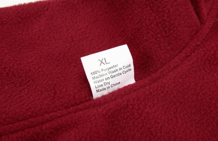 Polar fleece clothing wear vest on both sides
